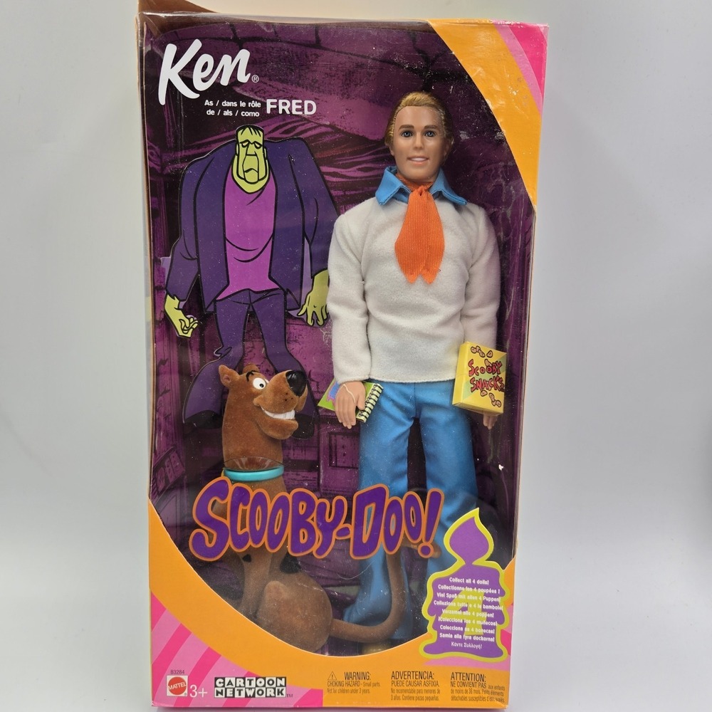 Barbie - Ken As Fred in Scooby-Doo! Doll Mattel 2002 #B3284 - New Factory Sealed
